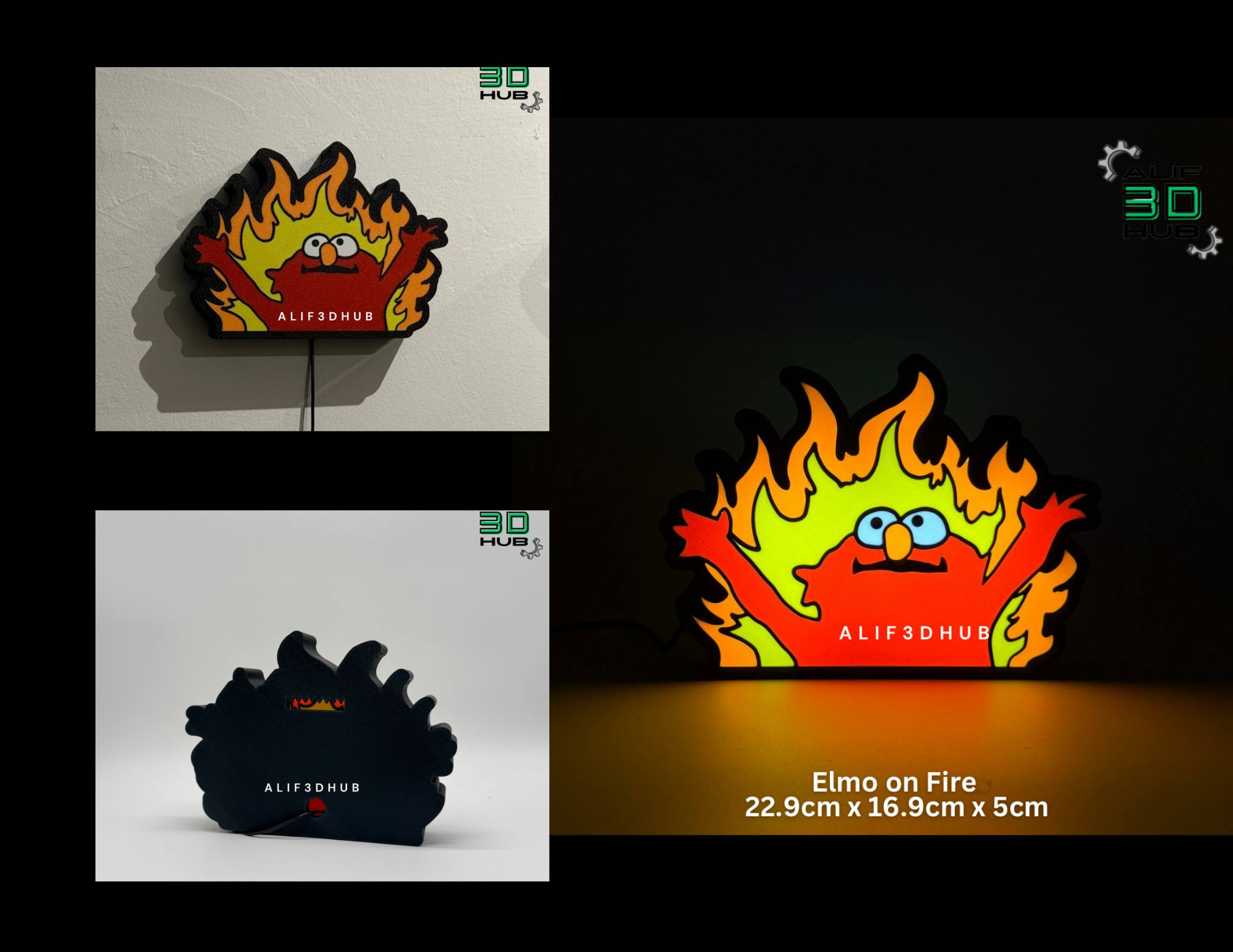 Elmo on fire